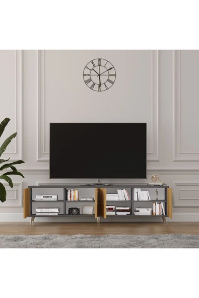 Tv Ünitesi Koyu Gri & Petra T-05 - Resim 2