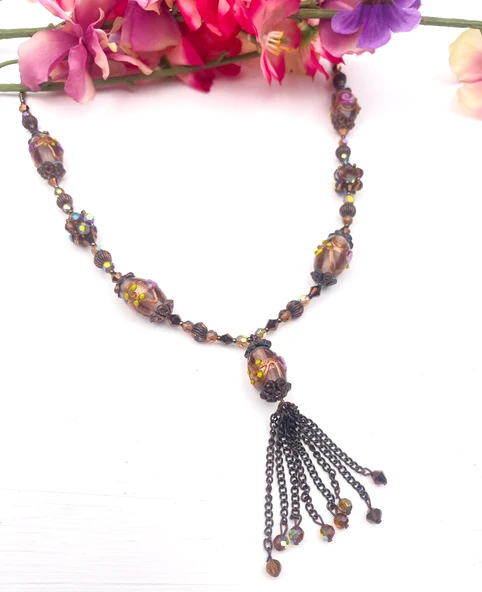 Tasarım Kadın Doğaltaş Kolye ürün görseli 1