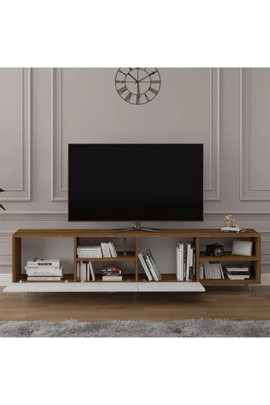 Tv Ünitesi Ceviz & Beyaz T-26 - 3