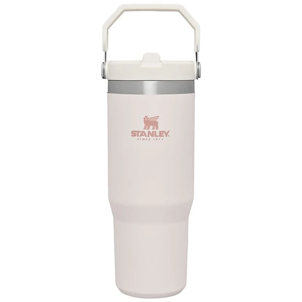 Stanley The IceFlow Flip Straw Pipetli Termos Bardak 0,89 LT Açık Pembe - 1