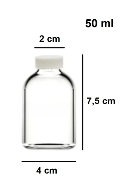 50 ml şeffaf cam mini ginger shot şişesi, 12 adet, detox şişesi, sızdırmaz kapaklı şişe, süs şişesi, kolonya şişesi, koku şişesi - 3