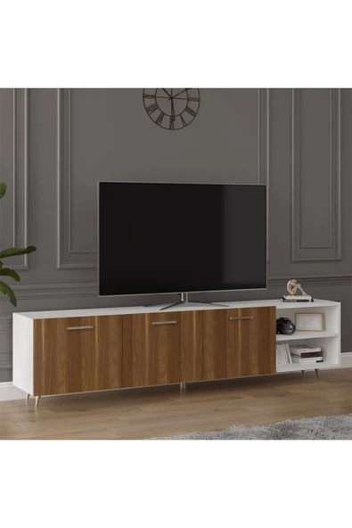 Tv Ünitesi Beyaz & Ceviz T-25 - 2