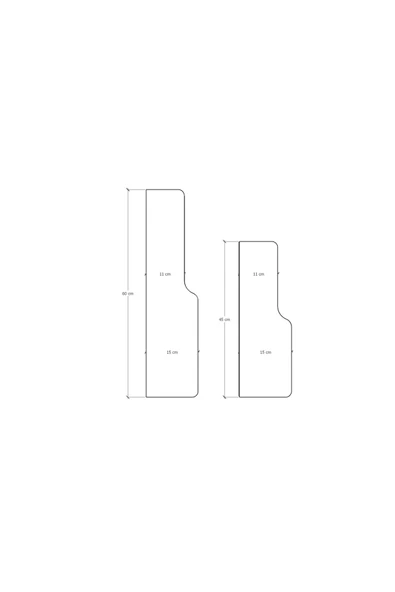 Doğal Modern Organizer Düzenleyici 2'li Kıvrımlı Dekoratif Kitaplık Banyo Mutfak Duvar Rafı - 4