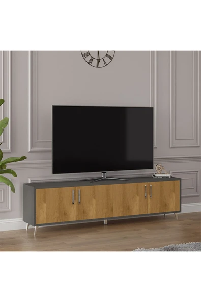 Tv Ünitesi Koyu Gri & Petra T-05 - Resim 3