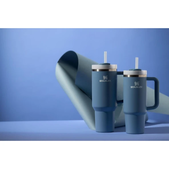 Stanley Termos Bardak Quencher Pipetli 1.18 lt MAVİ - 2