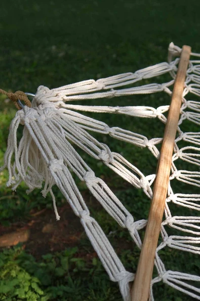 Pikas Çift Kişilik Pamuklu Çift Sarım Çift Örgülü Hamak - 2