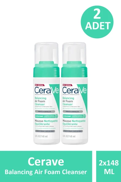 Cerave Balancing Air Foam Cleanser 148 ml 2 Adet