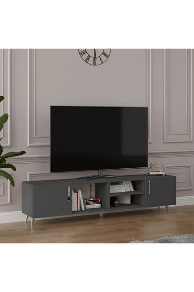 Asra Trend %100 MDFLAM Tv Ünitesi Koyu Gri T-12 - 3