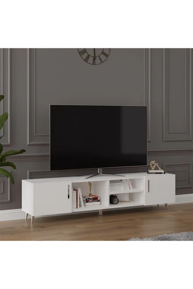 Asra Trend %100 MDFLAM Tv Ünitesi Beyaz T-09 - 3