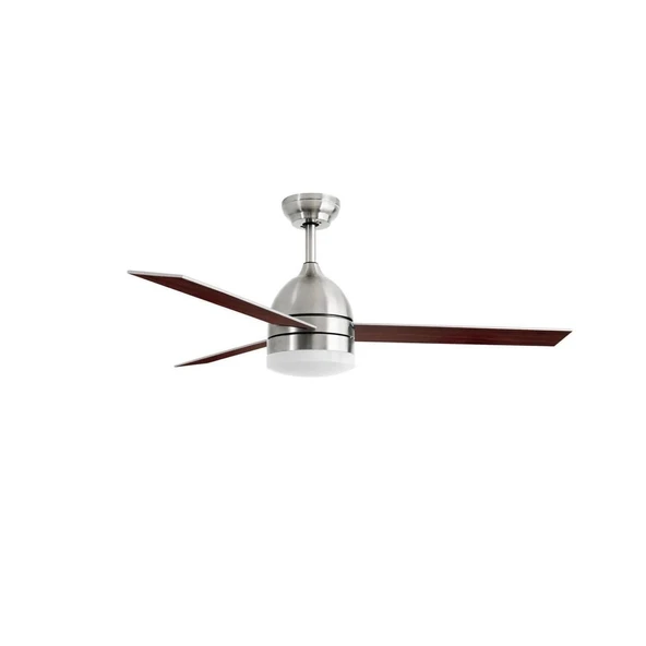 Dlc Tramontana 60W Mat Krom Motor Led Tavan Vantilatörü 132cm
