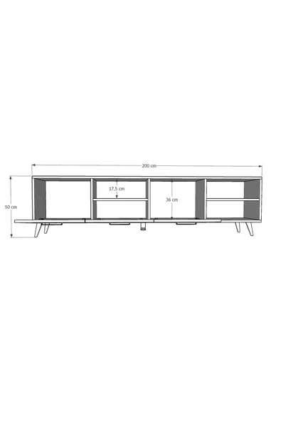 Tv Ünitesi Gri &yıldız Sonoma T-24 - 4