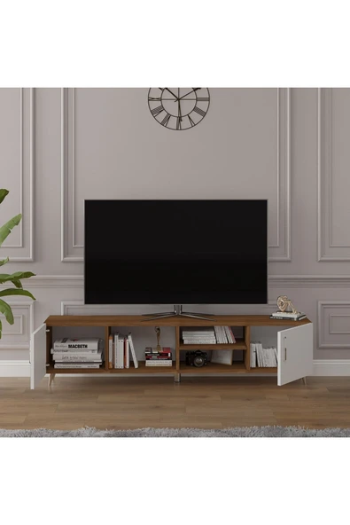 Tv Ünitesi Ceviz & Beyaz T-17 - 2