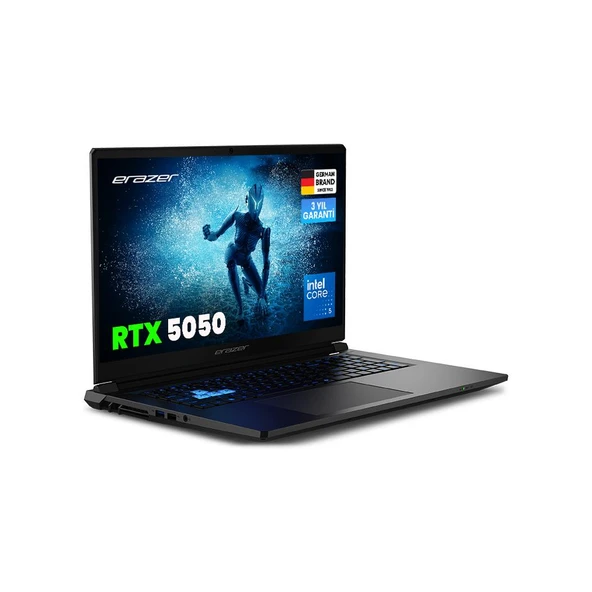 ERAZER Scout 17 E1 MD600006 Intel Ultra 5 210H 16GB RAM 1TB SSD RTX5050 17" 144Hz FHD IPS FreeDOS Oyuncu Laptop - Resim 2