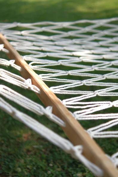 Pikas Çift Kişilik Pamuklu Çift Sarım Çift Örgülü Hamak - 4