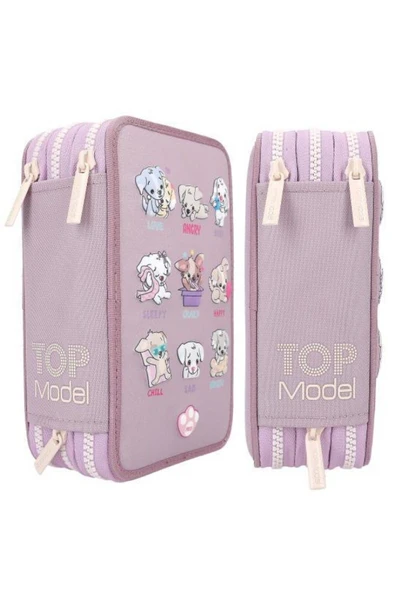 Üçlü Kalem Kutusu Led Köpekler Ruh Hali - Resim 4