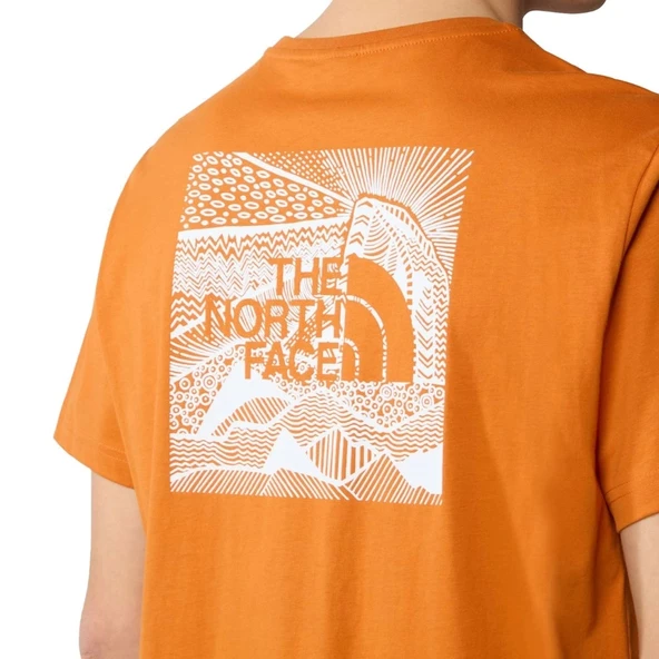 The North Face Redbox Celebration Erkek Turuncu Tişört NF0A87NVPCO - 3
