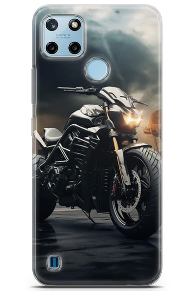 Uvilda Realme C25y Uyumlu Otomoto 2 Telefon Kabı Spor Motor