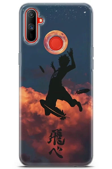Uvilda Realme C3 Uyumlu Manga 9 Telefon Kabı Hinata Haikyuu