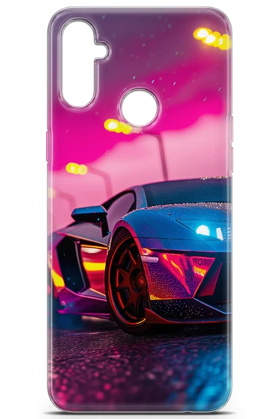 Uvilda Realme C3 Uyumlu Otomoto 13 Telefon Kabı Lamborghini - 2