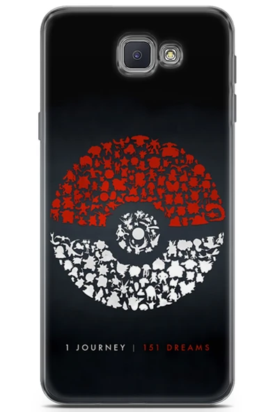 Uvilda Samsung Galaxy J5 Prime Uyumlu Pokemon 25 Baskılı Telefon Kabı Pokemon Go Toplaşma