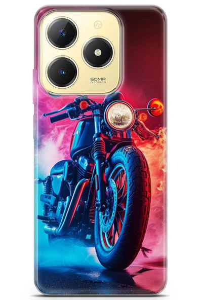 Uvilda Realme C61 Uyumlu Otomoto 18 Telefon Kabı Geve Motorsiklet