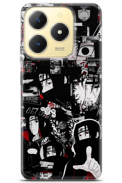 Uvilda Realme C61 Uyumlu Anime 29 Telefon Kabı Itachi Uchiha