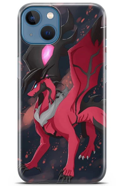 Uvilda Apple iPhone 13 Uyumlu Pokemon 5 Uv Silikon Pokemon Yveltal - 1