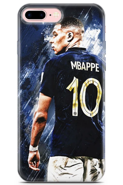 Uvilda Apple iPhone 7 Plus Uyumlu Futbol 7 Tpu Silikon Kylian Mbappe