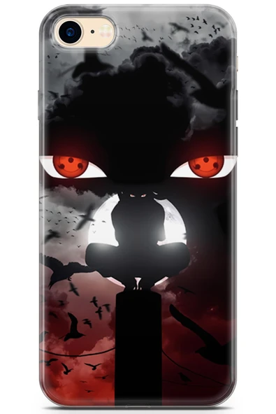Uvilda Apple iPhone 7 Uyumlu Anime 33 Uv Tasarım Uchiha Naruto Itachi