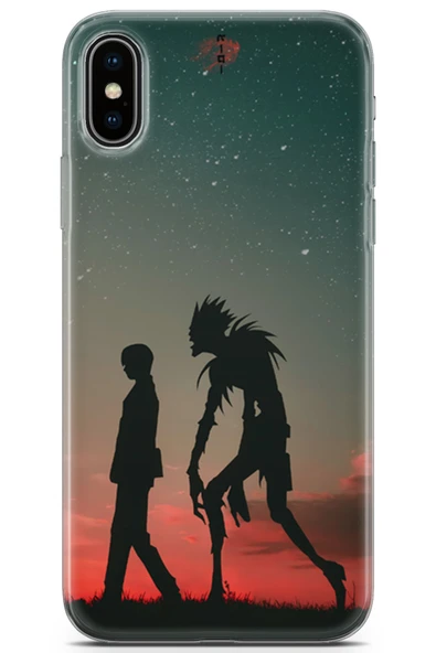 Uvilda Apple iPhone X Uyumlu Manga 15 Tpu Death Note Gece - 1