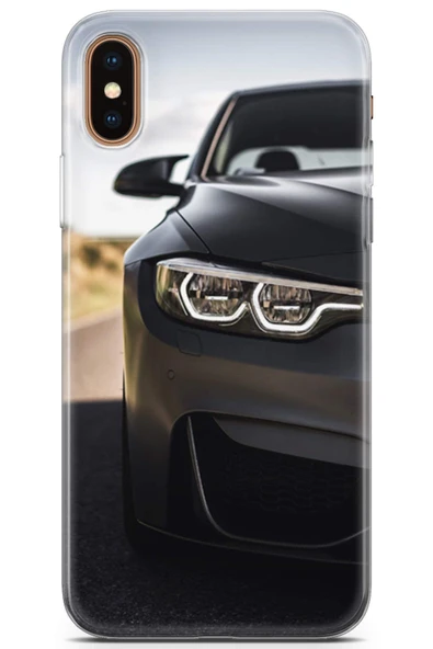 Uvilda Apple iPhone Xs Max Uyumlu Otomoto 29 Koruyucu Kılıf Bmw Led Far