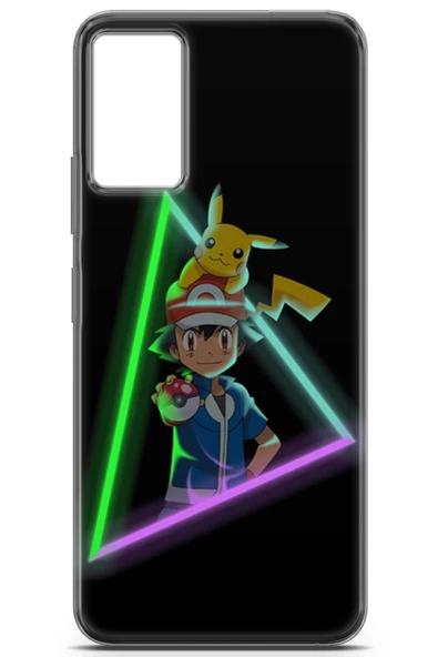 Uvilda General Mobile Gm 23 Uyumlu Pokemon 26 Parlak Baskılı Ash Ketchum Neon - 2