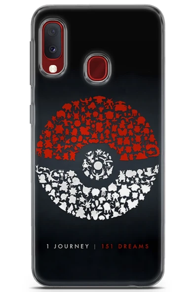 Uvilda Samsung Galaxy A20e Uyumlu Pokemon 25 Baskılı Kapak Pokemon Go Toplaşma - 1