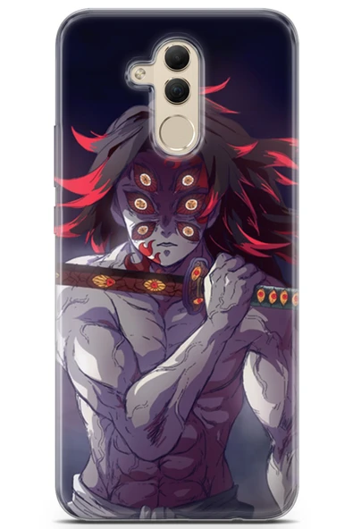 Uvilda Huawei Mate 20 Lite Uyumlu Manga 34 Fit Baskılı Kokushibo Kimetsu Demon - 1
