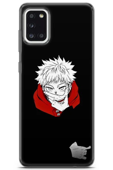Uvilda Samsung Galaxy A31 Uyumlu Anime 35 Baskılı Telefon Kabı Itadori Jujutsu