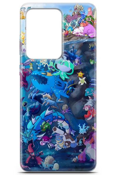 Uvilda Samsung Galaxy S20 Ultra Uyumlu Pokemon 1 Baskılı Telefon Kabı Pokemon I - 2