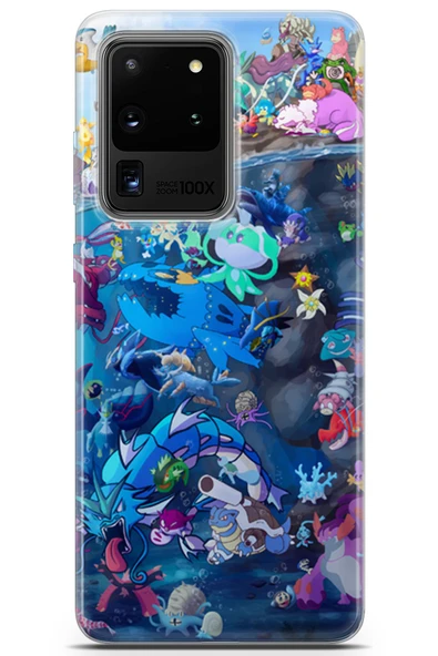 Uvilda Samsung Galaxy S20 Ultra Uyumlu Pokemon 1 Baskılı Telefon Kabı Pokemon I