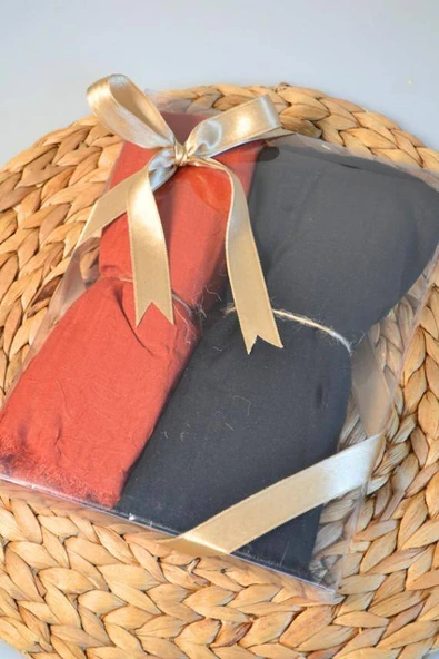 Bambu Kraş Şal 2’li Set Siyah Kiremit– 75x210 cm  Nefes Alabilir, Terletmez, Tok Duruşlu Mevsimlik Kumaş - Resim 2