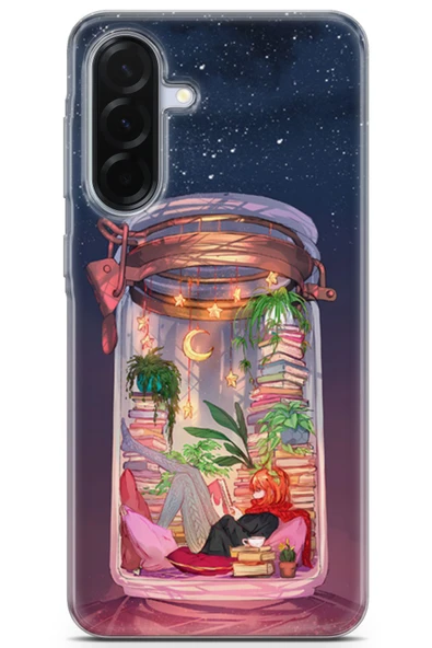 Uvilda Samsung Galaxy A36 Uyumlu Girls 18 Darbe Önleyici Yıldızlar Ve Kitaplar