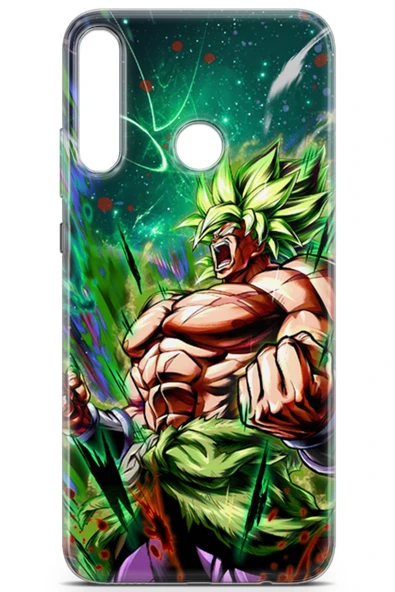 Uvilda Huawei P40 Lite E Uyumlu Anime 3 Parlak Baskılı Saiyan Rage Dragon Ball - 2
