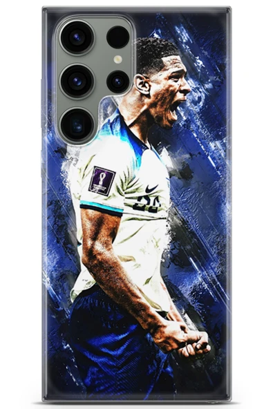 Uvilda Samsung Galaxy S23 Ultra Uyumlu Futbol 5 Telefon Kabı Jude Bellingham
