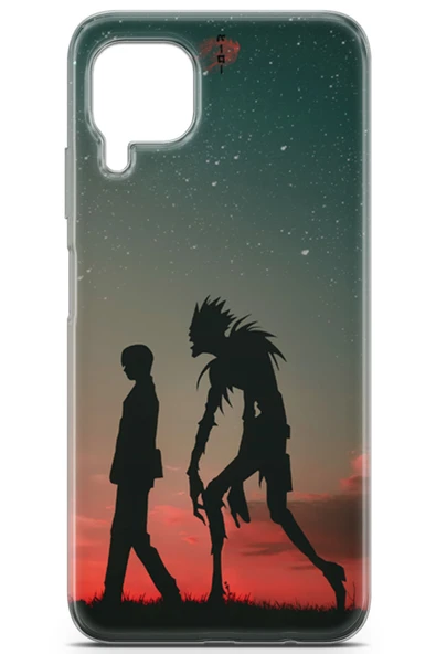 Uvilda Huawei P40 Lite Uyumlu Manga 15 Baskılı Telefon Kabı Death Note Gece - 2