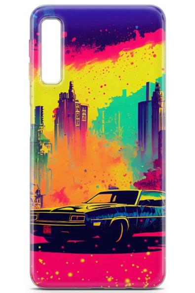 Uvilda Samsung Galaxy A7 2018 Uyumlu Renkler 7 Koruyucu Kılıf Renk Amerika - 2