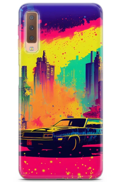 Uvilda Samsung Galaxy A7 2018 Uyumlu Renkler 7 Koruyucu Kılıf Renk Amerika