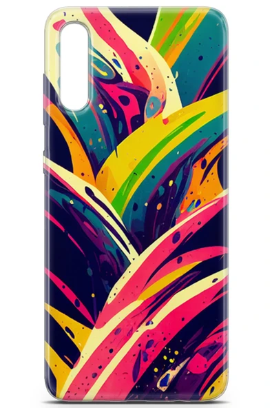 Uvilda Samsung Galaxy A70 Uyumlu Renkler 21 Parlak Baskılı Renk Karmaşa - 2