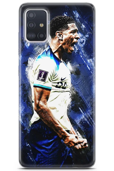Uvilda Samsung Galaxy A71 Uyumlu Futbol 5 Telefon Kabı Jude Bellingham