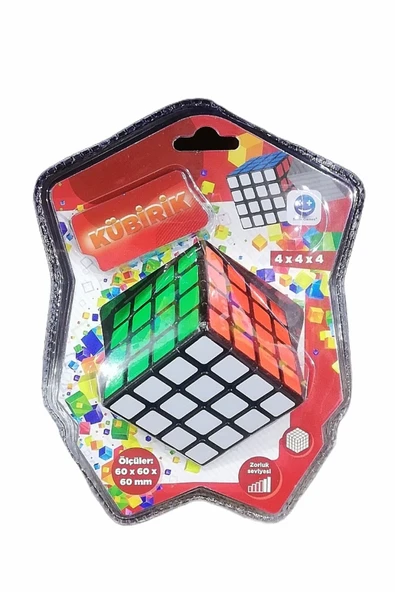 Şeker Adası Kaliteli Kübirik Kübik Küp 4x4x4 Rubik Akıl Ve Zeka Küpü Oyunu- Öğretici Çözüm Kitapçığı Hediyeli ürün görseli