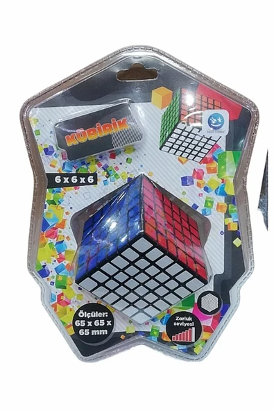 Şeker Adası Kaliteli Kübik Küp 6x6x6 Ru bik Akıl Ve Zeka Küpü Oyunu- Öğretici Çözüm Kitapçığı Hediyeli ürün görseli