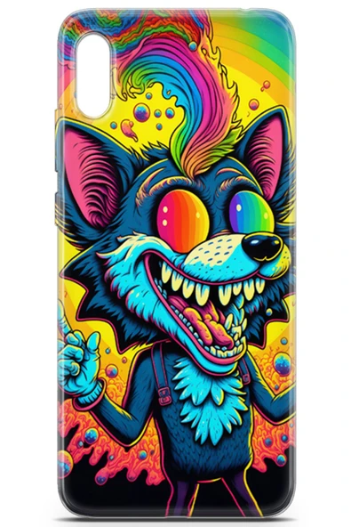 Uvilda Huawei Y6 2019 Uyumlu Renkler 16 Tpu Renkli Kurt Vector - 2