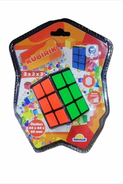 Şeker Adası Kaliteli Kübik Küp 2x2x3 Akıl Ve Zeka Küpü Oyunu- Öğretici Çözüm Kitapçığı Hediyeli ürün görseli